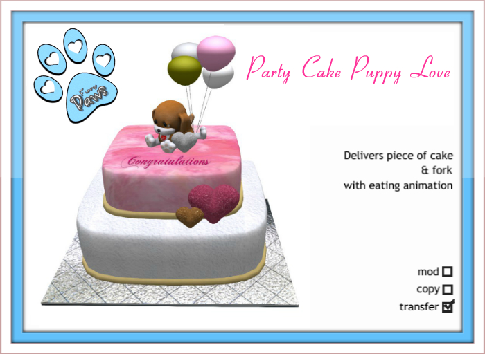 ~FP@ws! Party Cake Puppy Love