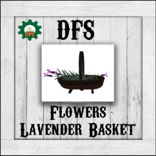 [5] DFS Flowers - Lavender Basket X5
