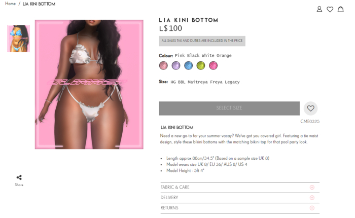 [G] - Lia Kini Bottom (Frost)