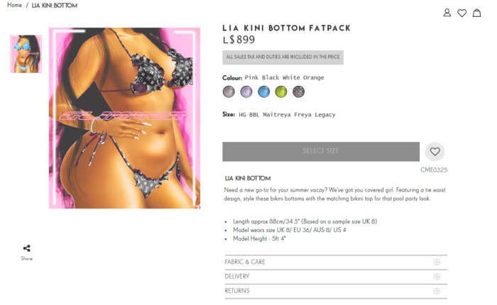 [G] - Lia Kini Bottom - FATPACK