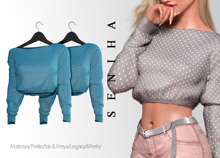 Seniha. Chloe Top // Blue