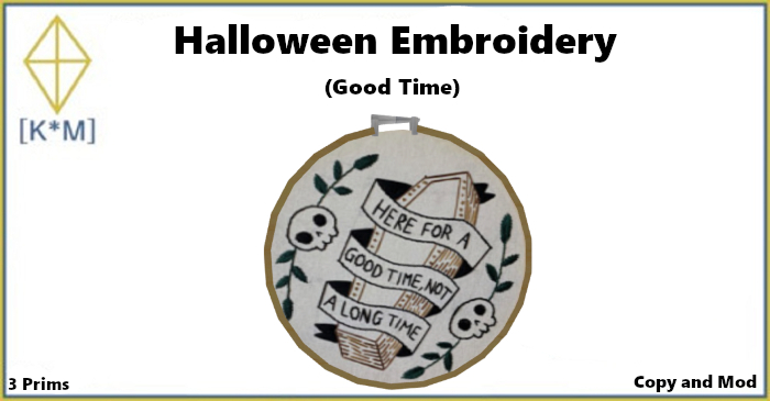 [K*M] Halloween Embroidery (Good Time)