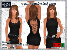 < BD > 3 Little black dresses (Models A+B+C)