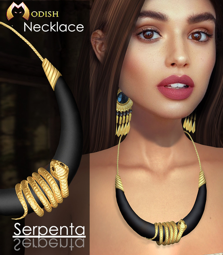 ::Modish:: Serpenta Necklace [Gold-Black]
