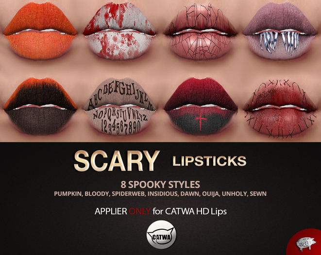Mad' - Scary Lipsticks [CATWA HD Applier]