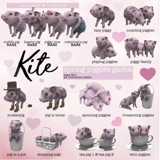 KITE - Spring Piggies - Tea-Pig 1 (rezz)