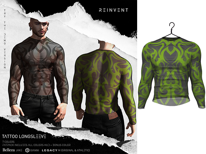 REINVENT I Tattoo longsleeve I Acid