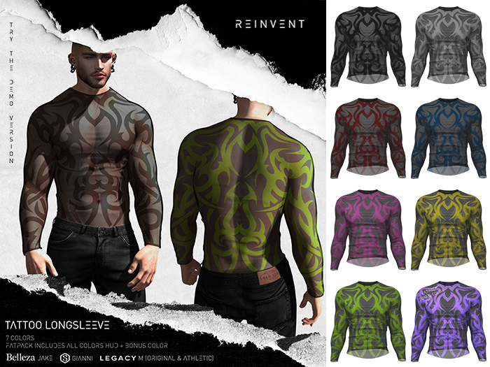 REINVENT I Tattoo longsleeve I FATPACK