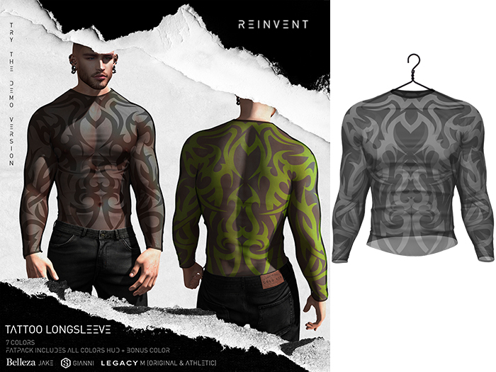 REINVENT I Tattoo longsleeve I White