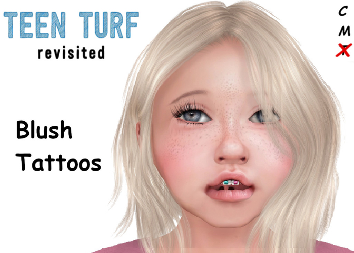 Teen Turf Blush Tattoo Set