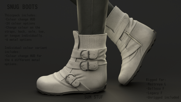 [SS] Snug Boots WHITE [ADD ME]