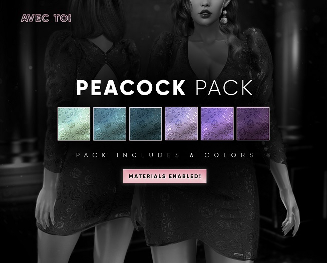 AVEC TOI - Rose Mini Dress PEACOCK PACK V.2