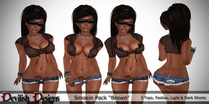 ! Devilish Designs "Smokin" Brown Pack NEW