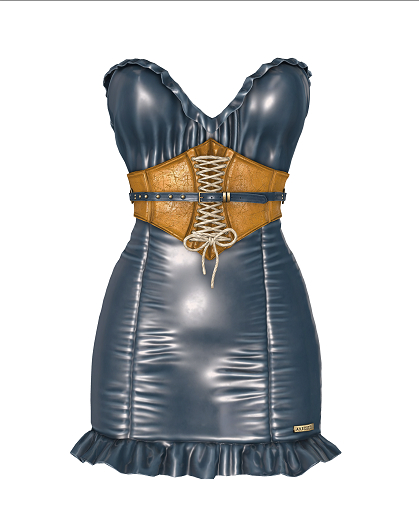 AVEC TOI - Stormy Latex Dress (Fiord) V.2