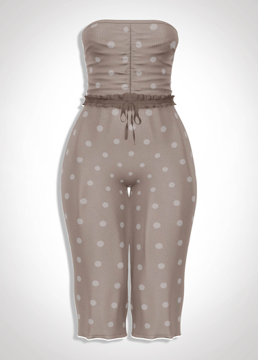 ChicModa // Natalie Jumpsuit // NUDE DOTS