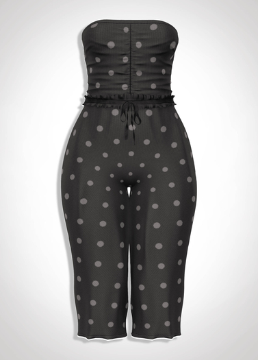 ChicModa // Natalie Jumpsuit // GRAY DOTS