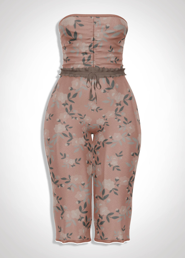 ChicModa // Natalie Jumpsuit // PEACH BLOOM