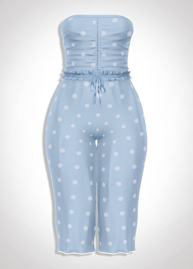 ChicModa // Natalie Jumpsuit // BLUE DOTS