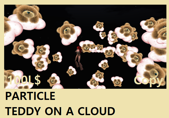 PARTICLE TEDDY ON A CLOUD#