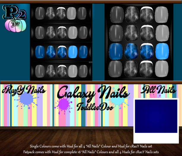 P2Jr - Galaxy Nails TD Blue Pack