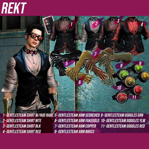 REKT_Gentlesteam Goggles YLW #10