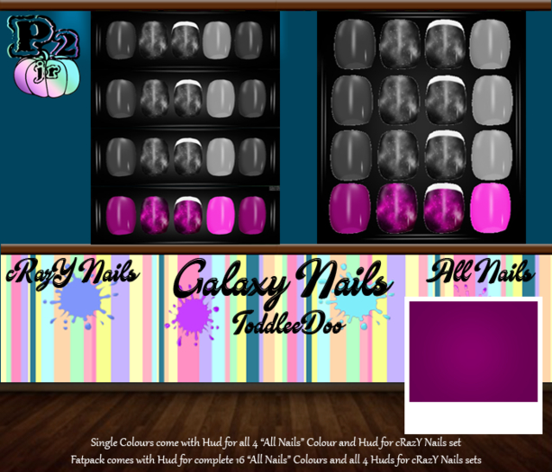 P2Jr - Galaxy Nails TD Pink Pack