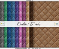 Quilted Suede Essentials Kit 10 Seamless Textures NM