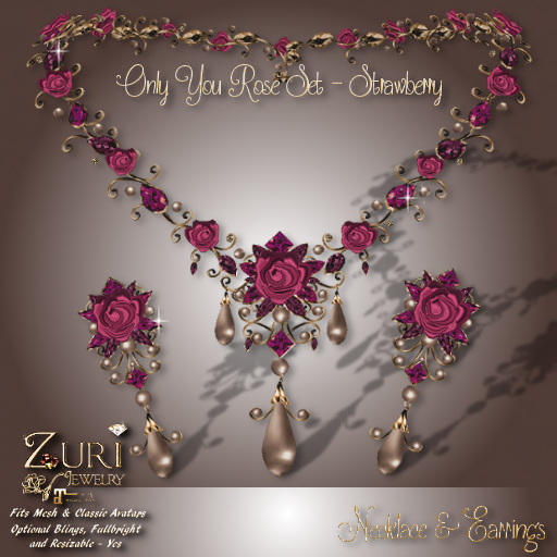Zuri Rayna - Only You Rose Set - Strawberry, Copy