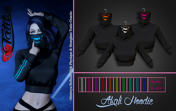 Tatiko - Akali Hoodie 10 color HUD
