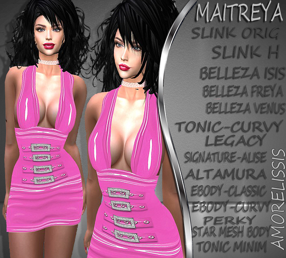DRESS-LATEX PINK