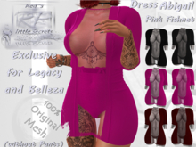 {RP} Dress Abigale Fishnet Pink