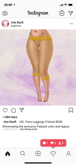 .HS. Paris Fishnet Leggings Set 3 BOM