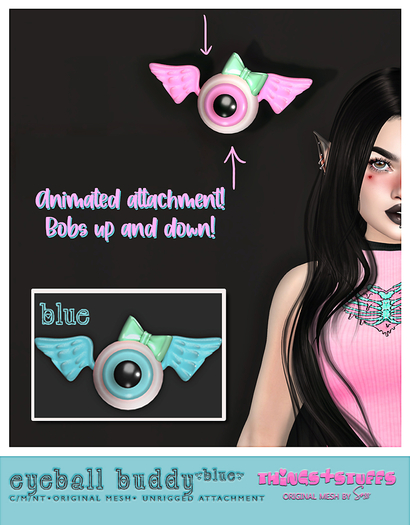 things&stuffs [eyeball buddy] blue unpack box