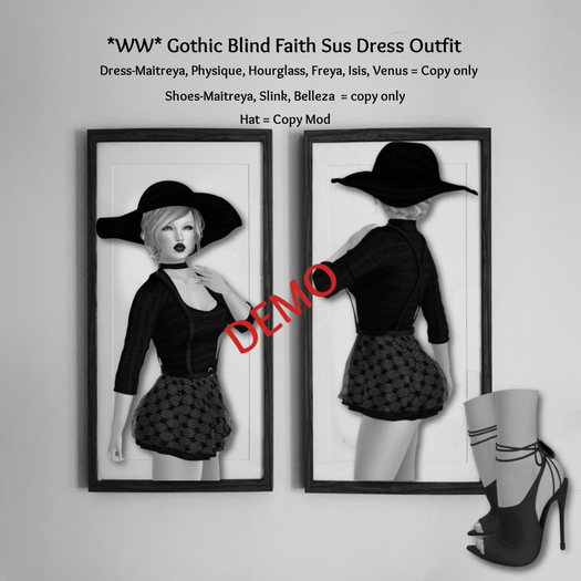 Demo *WW* Gothic Blind Faith Sus Dress [Boxed]