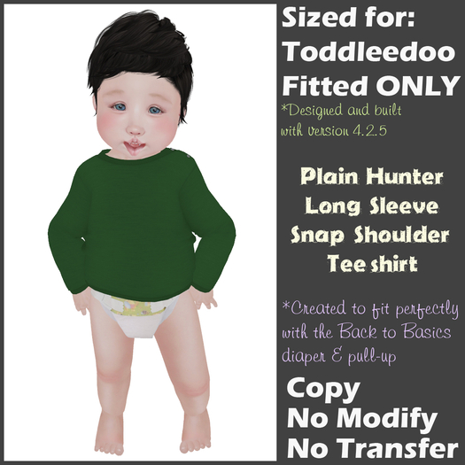 [Back to Basics] Plain Hunter LS Snap Shoulder Tee