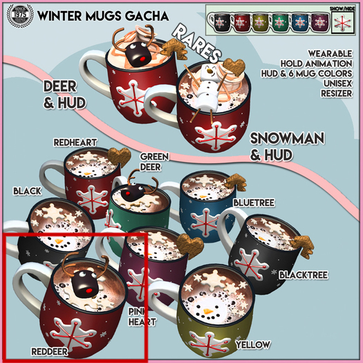 [Since1975]-WinterMugs / Deer RARE