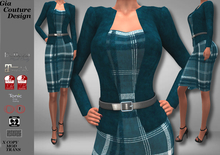 "GCD" Amanda Dress With Jackets Aqua