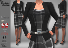 "GCD" Amanda Dress With Jackets Black