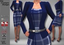 "GCD" Amanda Dress With Jackets Navy