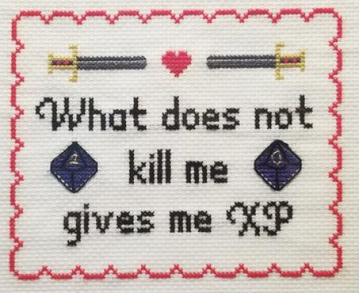 Gives Me XP Needlework Texture