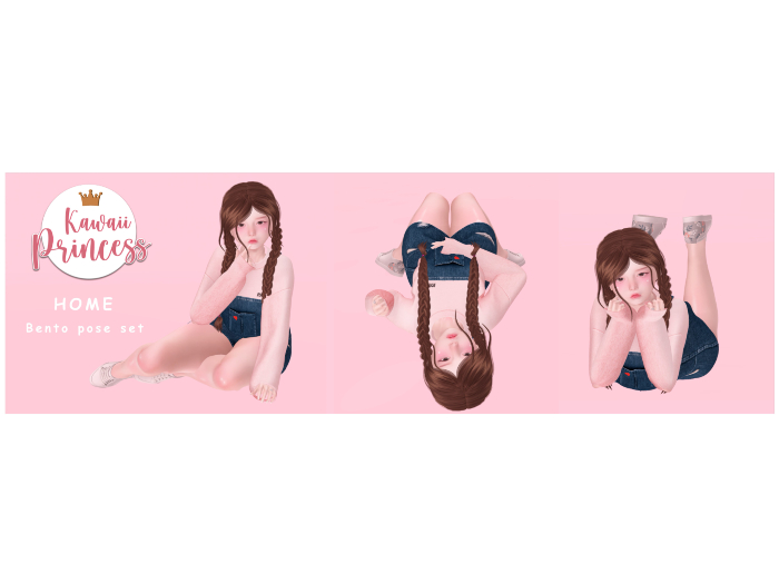 Kawaii Princess ~ Home bento pose set 