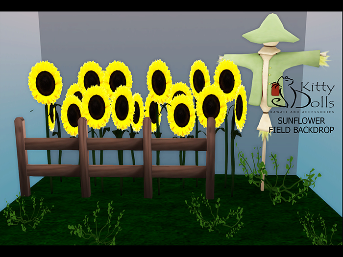 K.D Sunflower Field Backdrop - Wear me/Touch me