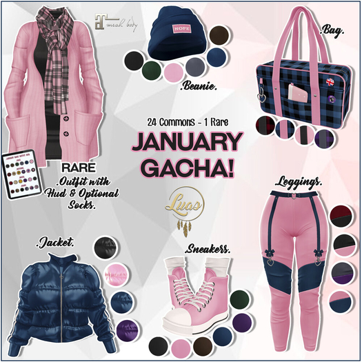 Luas January Bag Red & Black