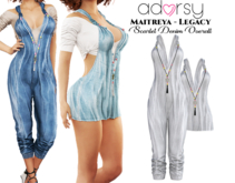 adorsy - Scarlet Denim Overall White - Maitreya/Legacy/Lara Petite