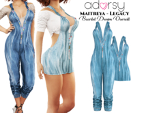 adorsy - Scarlet Denim Overall Splash - Maitreya/Legacy/Lara Petite