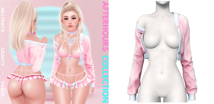 Rebelpill - AfterHours Collection Jacket Baby Pink