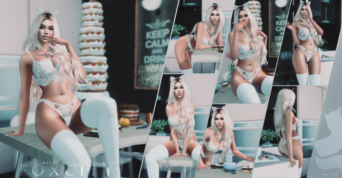 FOXCITY. Peckish Bento Pose Set (HUD. Wear me)