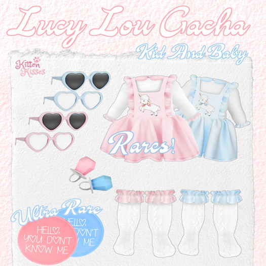 { Kitten Kisses } Lucy Lou : Sunglasses Blue .Common