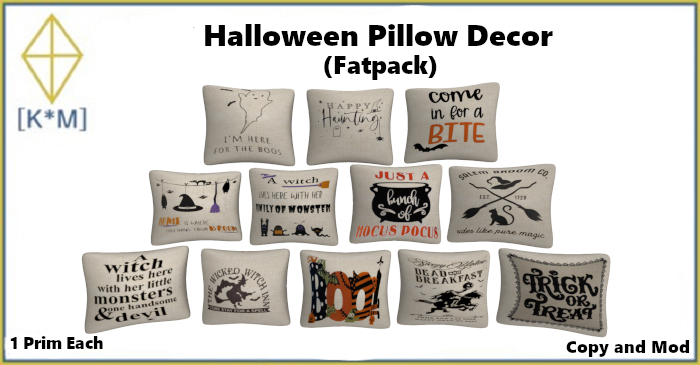 [K*M] Halloween Pillow Decor (FATPACK)