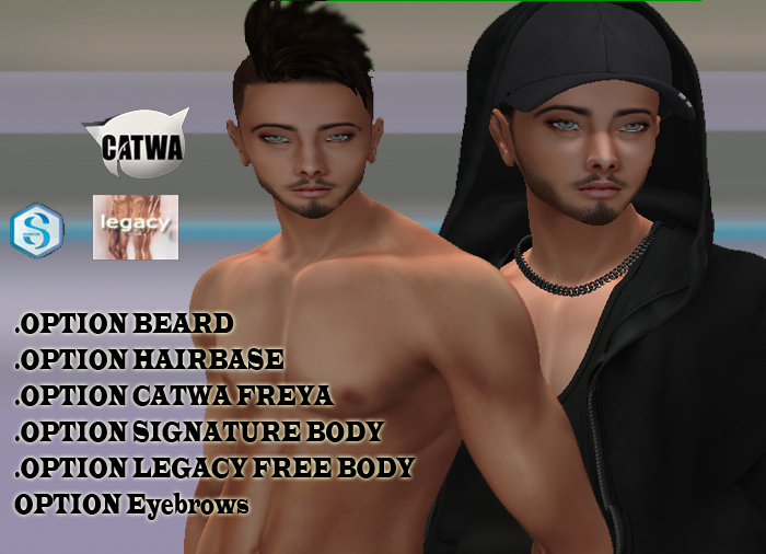 //BentoDesigner// Freya Catwa Head for men Full Set